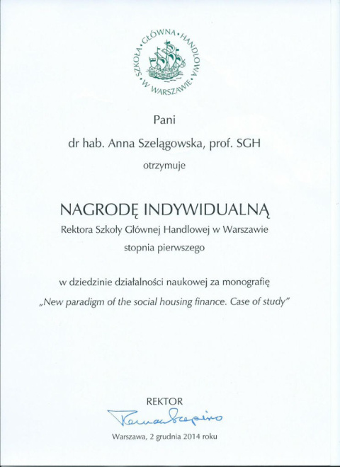 New Paradigm of the Social Housing Finance. Case Study of Poland New Paradigm of the Social Housing Finance. Case Study of Poland